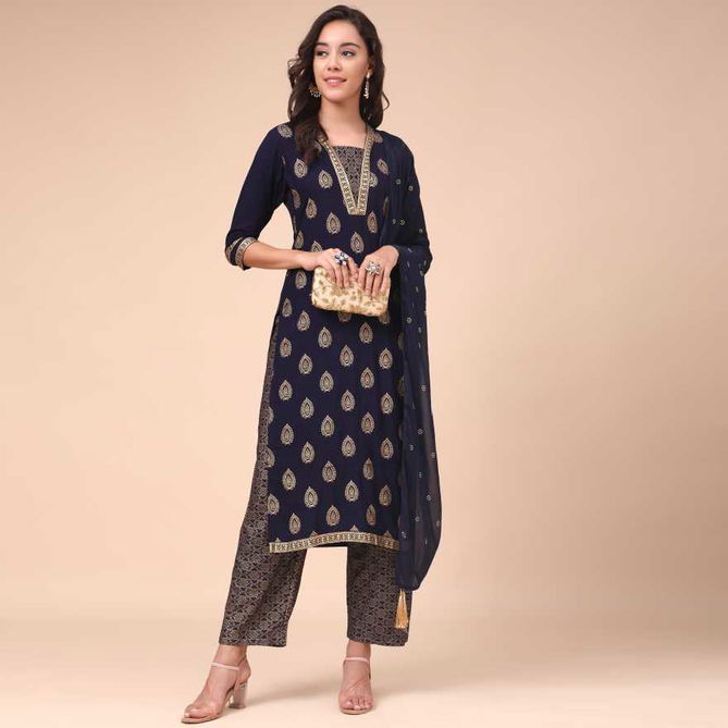 Kainat 17 New Designer Fancy Ethnic Wear Kurti With Pant And Dupatta Readymade Collection